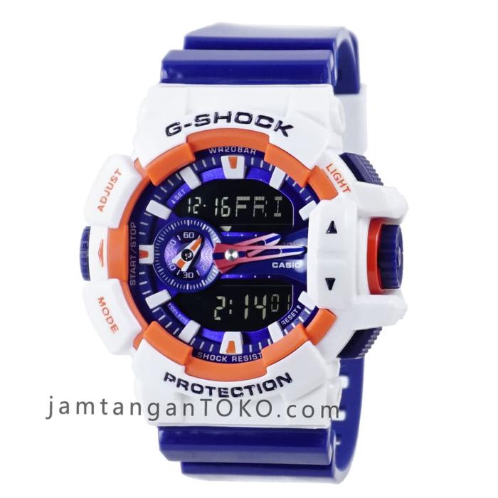 Jam Casio G-Shock GA-400CS-7A Biru Putih GA400 Original Ori BM