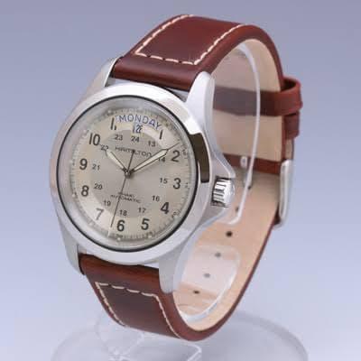 hamilton khaki king beige/silver dial automatic