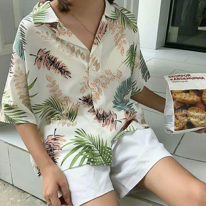 Spring Blouse Model longgar Hawaii