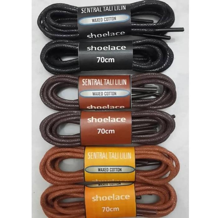 tali sepatu katun lilin shoelace cotton waxed 70cm