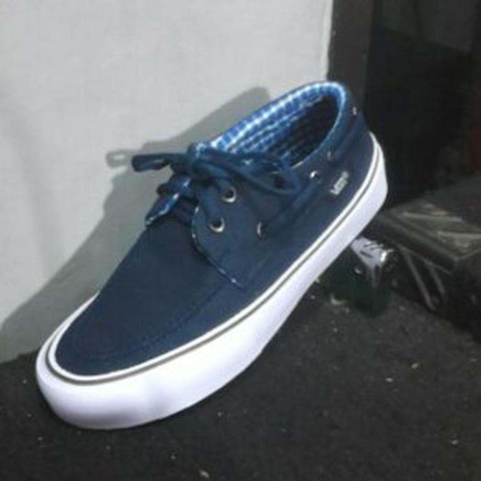 Unik SepatuPria Vans Zapato Navy Diskon