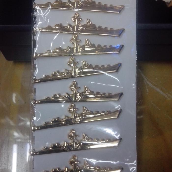 jepitan dasi motif kapal logo jangkar bros woozi