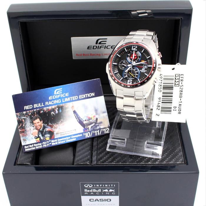CASIO ORIGINAL EDIFICE EFR-528RB-1AUDR REDBULL EDITION EFR-528RB-1A
