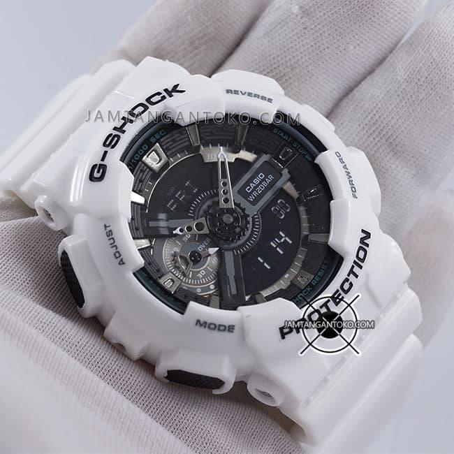Jam Casio G Shock GA-110GW-7A White Silver GA110 Original Ori BM
