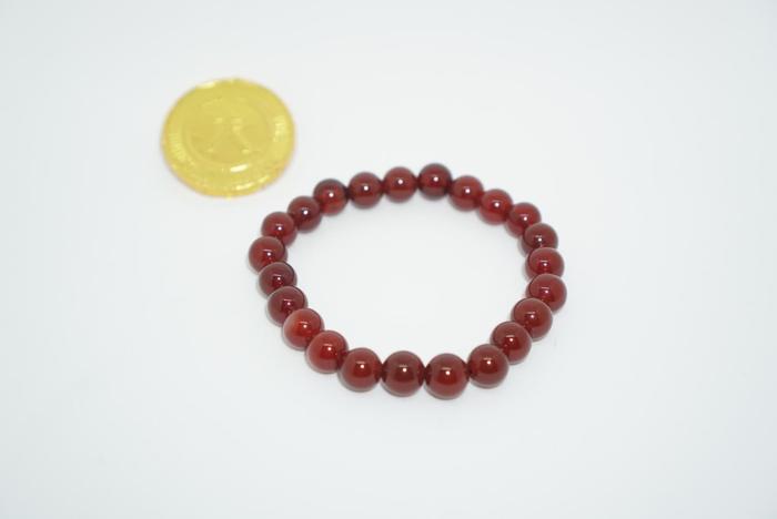 gelang batu red garnet biduri delima akik mesir natural merah