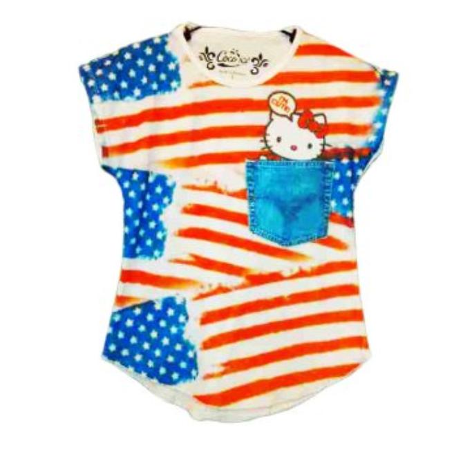 Kaos anak HelloKitty bendera printing thailand