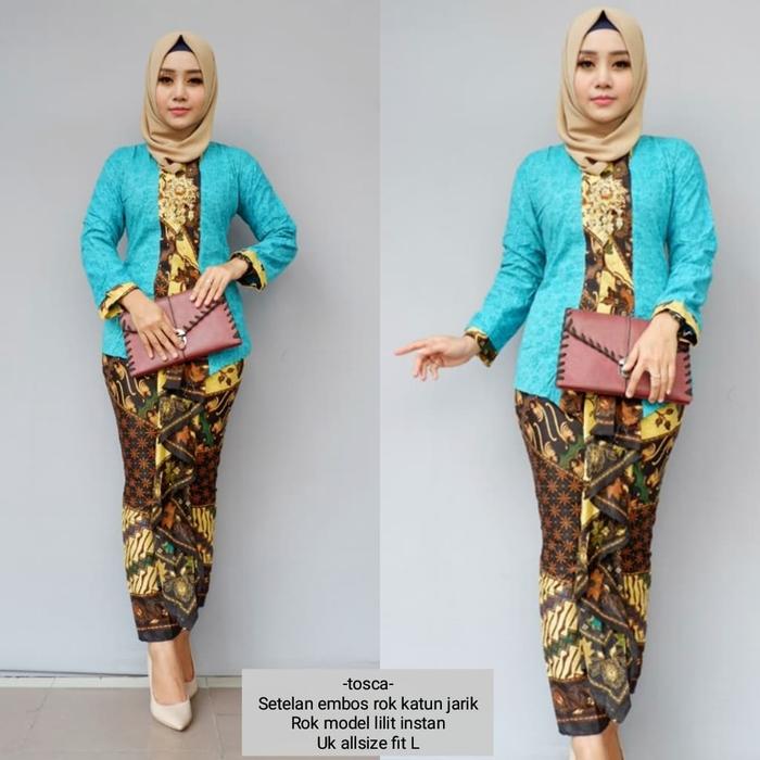 Setelan Batik Kebaya Embos