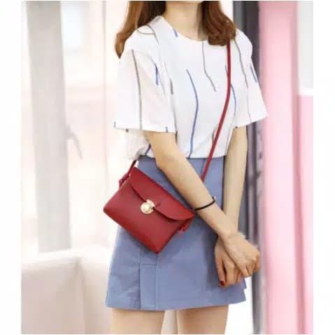 TAS SELEMPANG MINISO SLINGBAG HP RUMBAI SLINGPHONE MINISO TUTUP KLIP