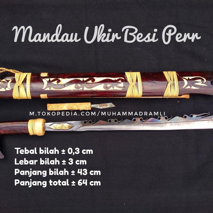 Mandau Kalimantan Punya,Mandau Baja,Pajangan Mandau,Hiasan Mandau