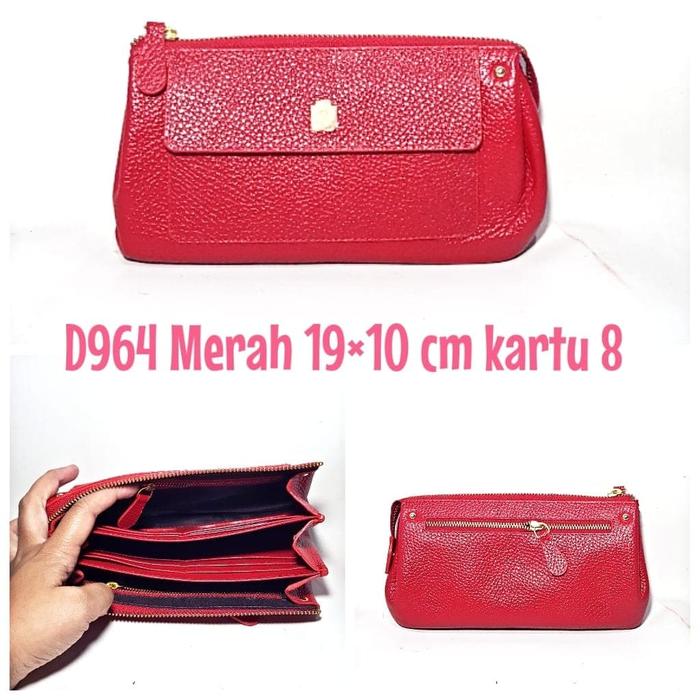 Dompet Kulit Papillon Original D964 Merah dora
