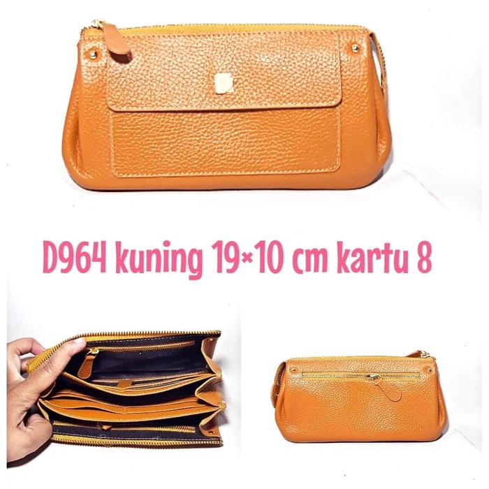Dompet Kulit Papillon Original D964 Kuning