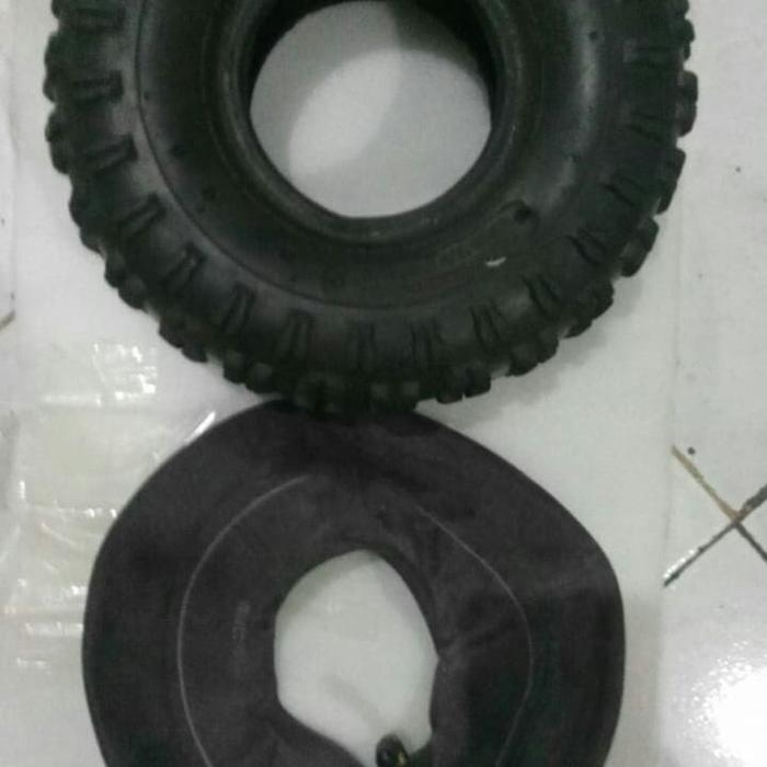 BAN LUAR DALAM MINI ATV MESIN POTONG RUMPUT 50CC 2TAK UK410-4 OFF ROAD