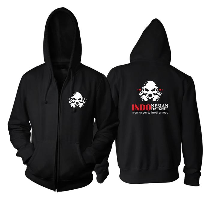 JAKET ZIPPER INDONESIAN DARKNET CYBER JAKET HOODIE ANONYMOUS INDONESIA