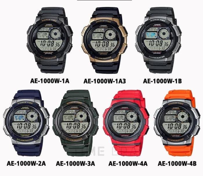 Jam Tangan Casio Illuminator Sporty Trendy Pria Keren Original