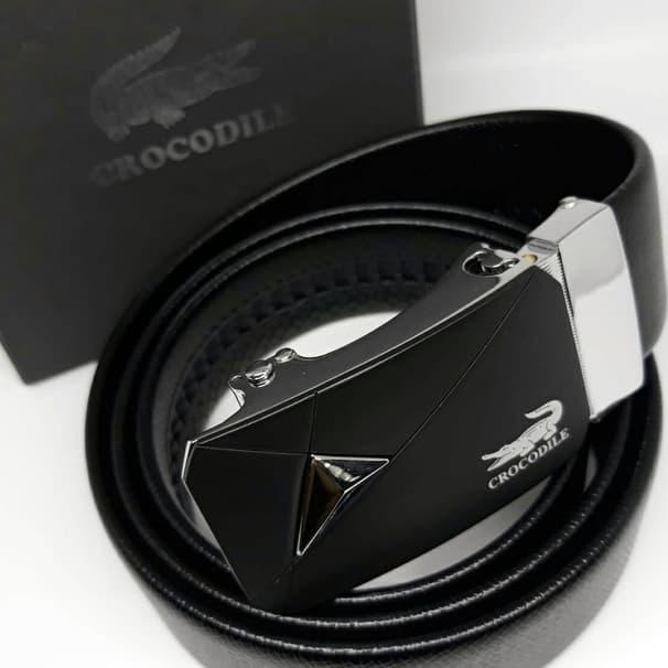 SABUK GESPER IKAT PINGGANG PRIA CROCODILE KULIT IMPORT NEW