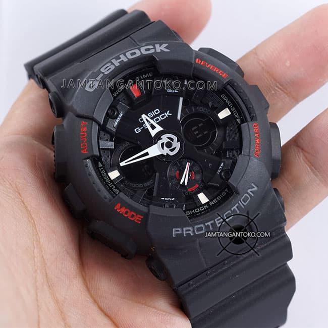 Jam Tangan Casio G Shock GA-120-1A Black Red Gshock GA120 Ori BM