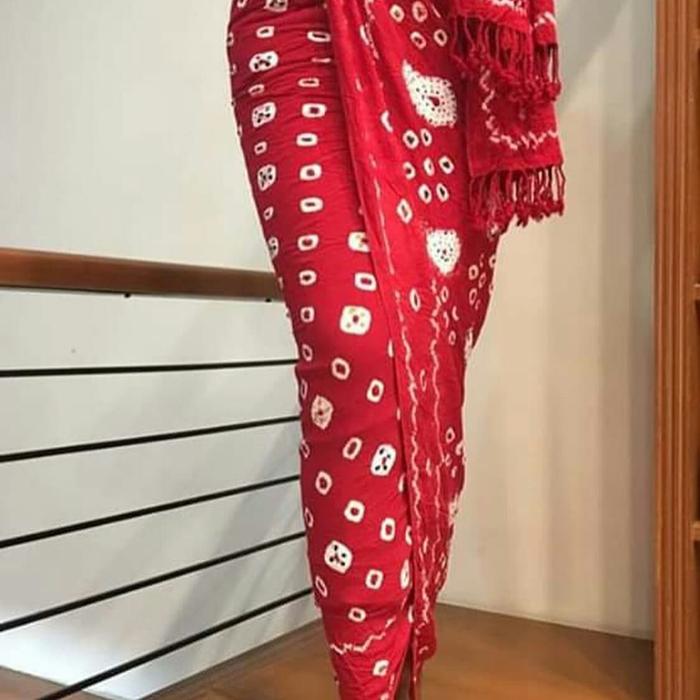 set kain plus selendang jumputan (siraman)