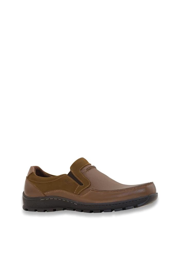 Sepatu Pria Kasual Semi Formal Kulit Asli Coklat Borsa Choco Godiva