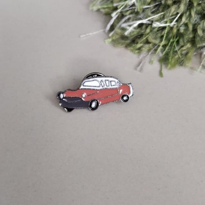 classic car enamel pin