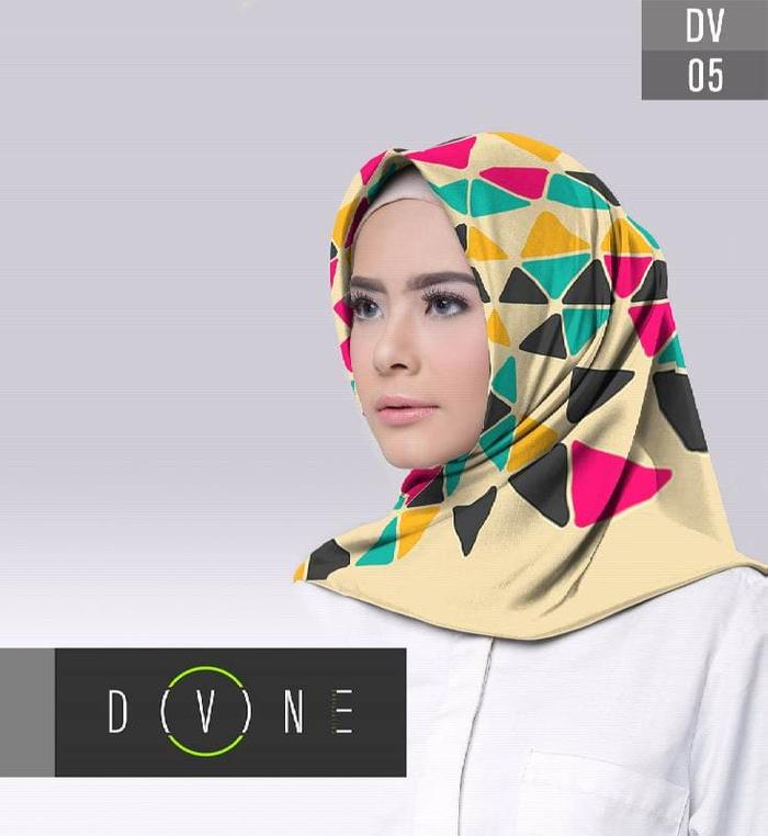 Hijab Jilbab Scarf Segi Empat Print Voal Premium DV-05
