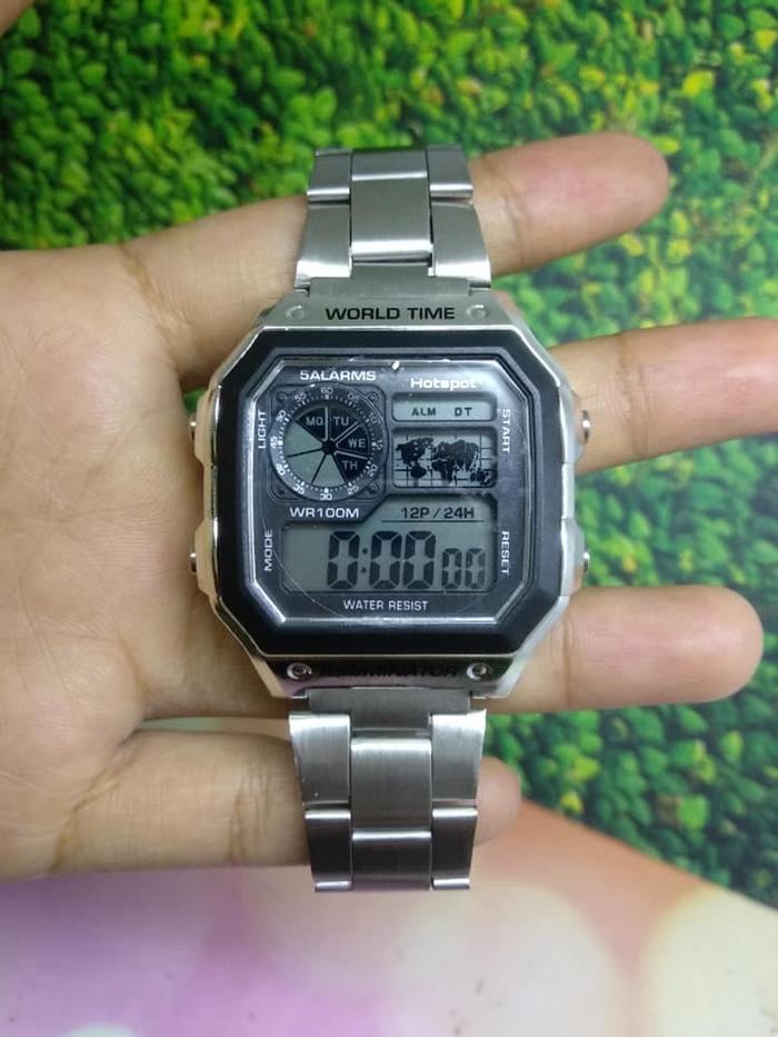 GROSIR JAM TANGAN PRIA ORIGINAL HOTSPOT SILVER