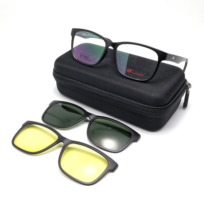 Paket Frame kacamata Gratis Lensa Minus - New Balance Clip On 2 Lensa