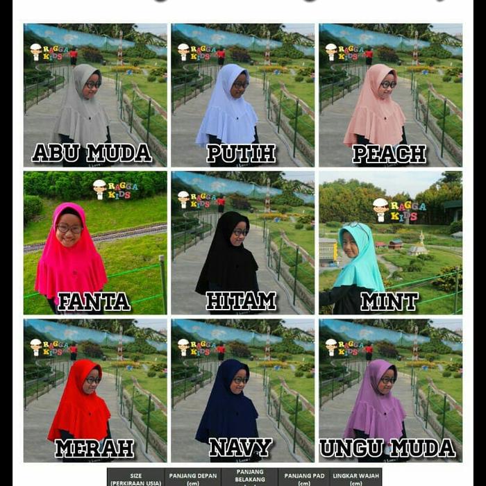 Jilbab Najwa / Hijab Najwa Raggakids Jilbab anak najwa Raggakids