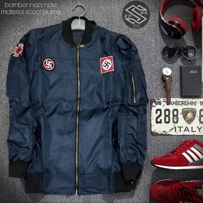 JAKET BOMBER NAVY NAZI