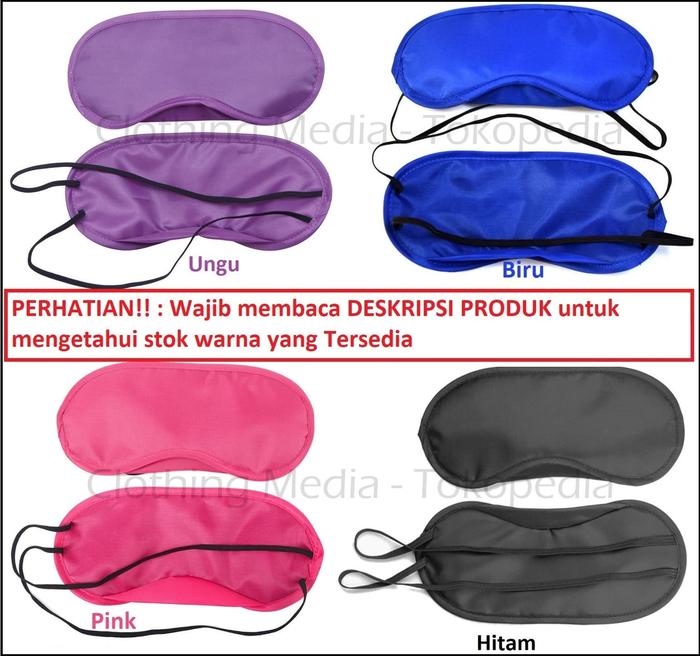 Penutup Mata Lembut Blindfold Kacamata Tidur Bondage Mask Fetish Strap