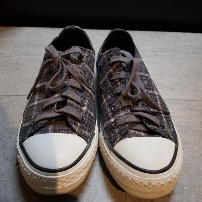 Converse Grey Plaid