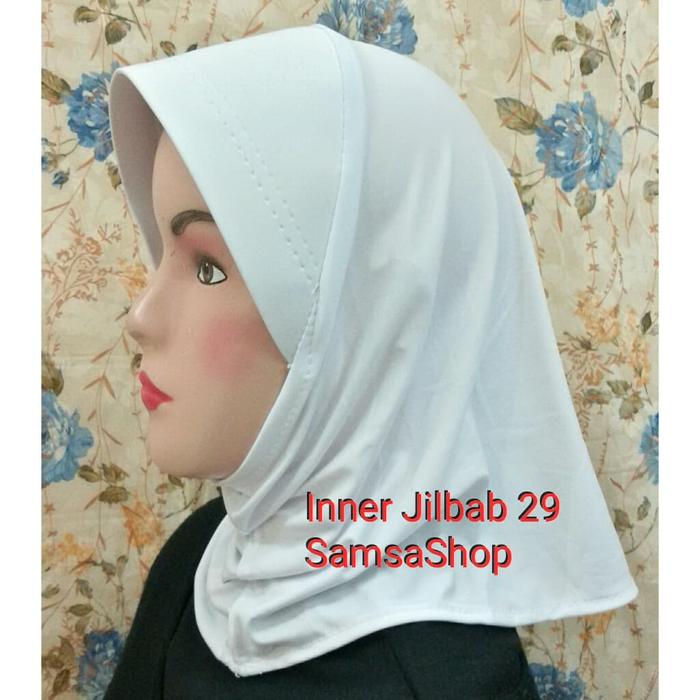 Inner Jilbab/Bergo Pendek/ Jilbab Pendek Putih