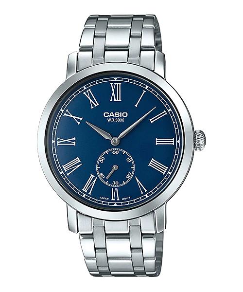 CASIO MTP-E150D-2BVDF JAM TANGAN PRIA ORIGINAL SILVER