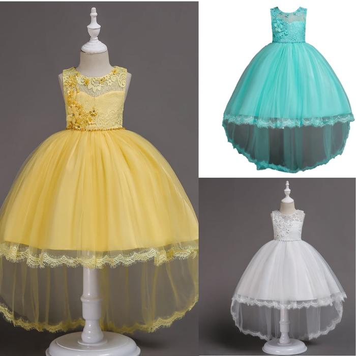 BAJUKIDDIE FLORA DRESS TOSCA .. DRESS ANAK PEREMPUAN GAUN BIRTHDAY
