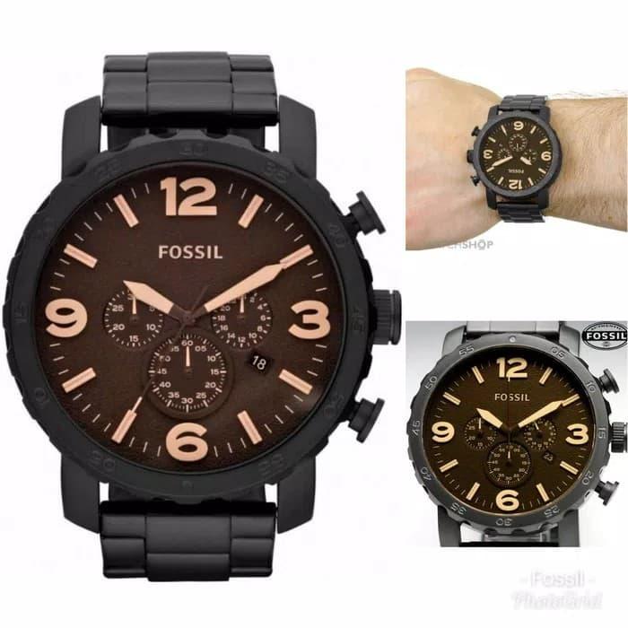 Jam Tangan Pria Merk Fossil JR 1356 Original S.Steel Free Yes