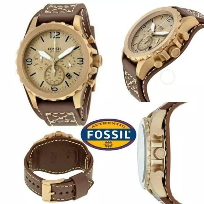 Jam Tangan Pria Merk Fossil Original JR 1495 / JR 1495 Leather
