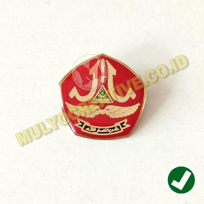 Pin Banser Ansor Merah - Pin Banser Bahan Logam Kuningan