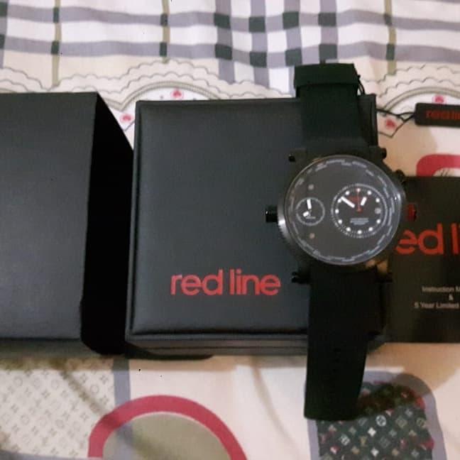 Jam Tangan Karet Red Line Original License 100%