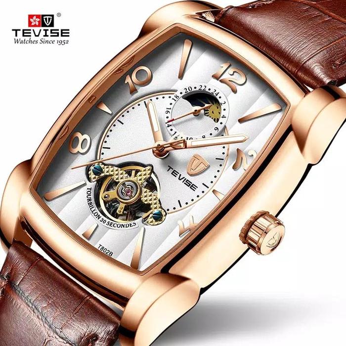 Tevise Tourbilon Leather Strap Automatic