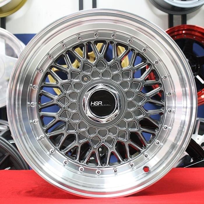 Velg Mobil Ring 15 RS HSR Grey Celong Buat Brio,Vios,Soluna Venice