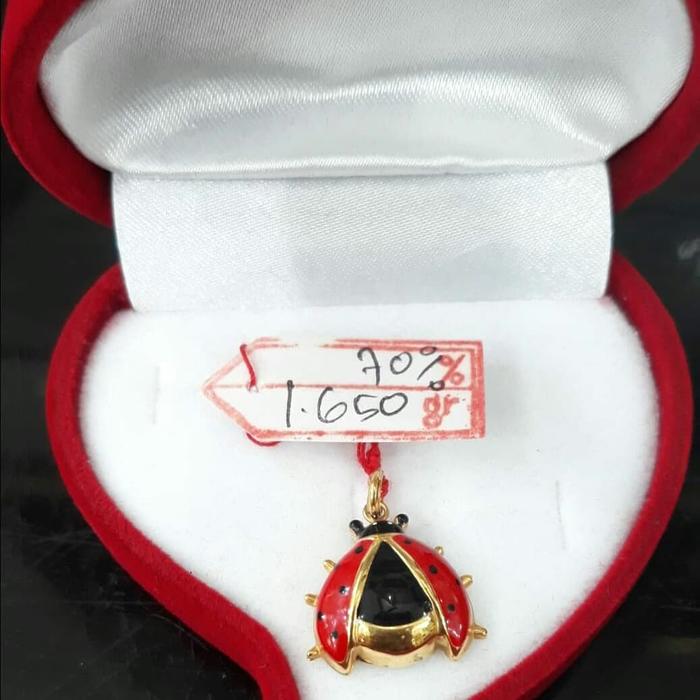 Lt156E387E LIONTIN EMAS MODEL LEBAH KEPIK INSECT PERHIASAN FASHION NEW