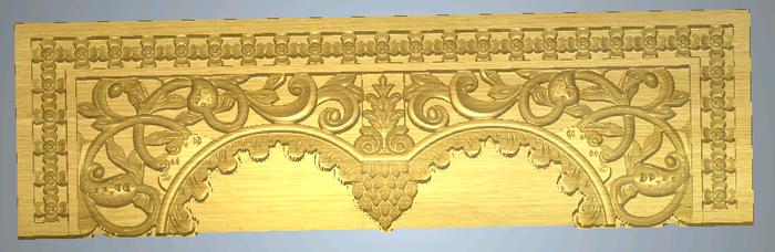 File STL 3D Artcam - Batik 01 - Ukiran batik pintu jendela gebyok