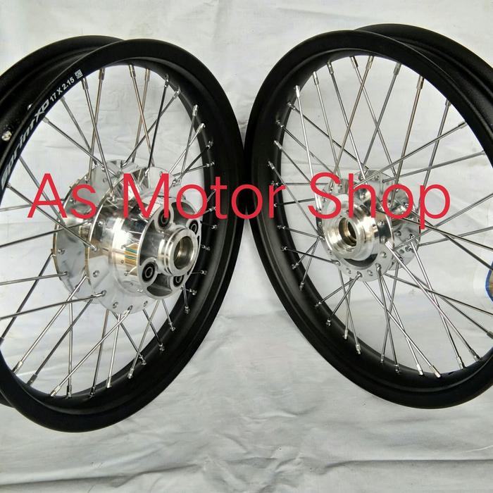 sepaket velg tromol jari 185 - 215 ring 17 megapro primus new megapro