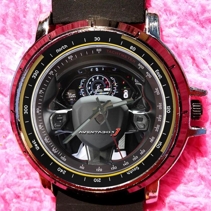 jam tangan lamborghini aventador steerwheel