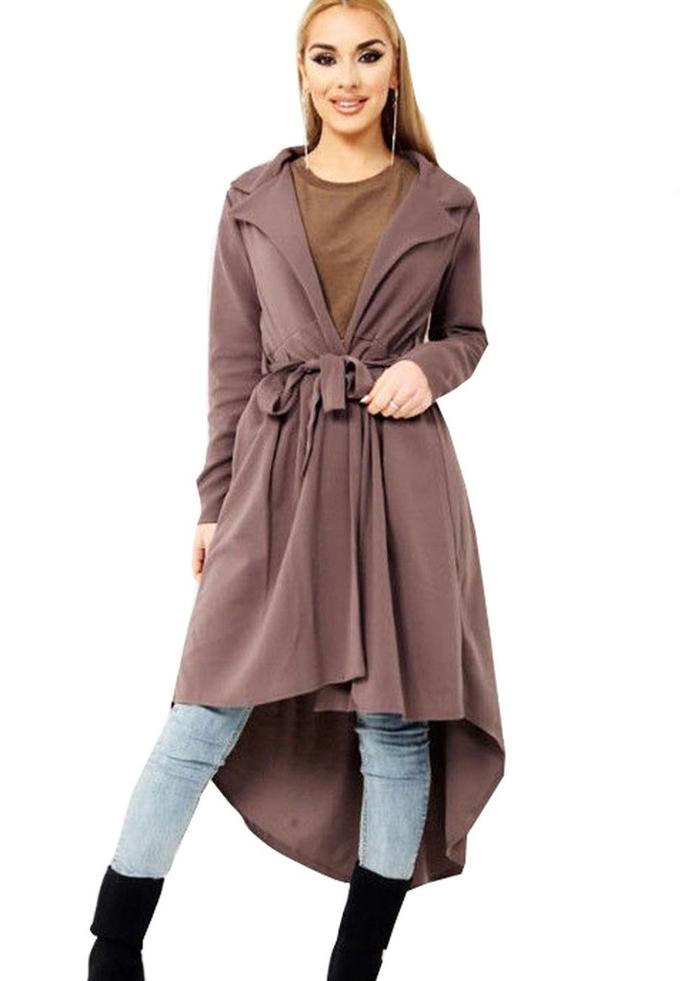 Mantel Jas Coat Wanita Khaki Fishtail Style (S) Import Original