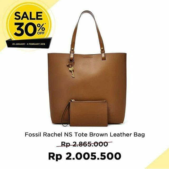 Fossil Rachel NS Tote Brown Leather Bag SUPER PROMO!!!