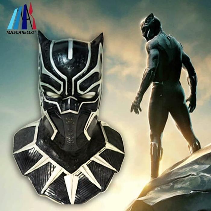 Black Panther Masks Hero Savior Movie Costumes Superhero Latex Mask.