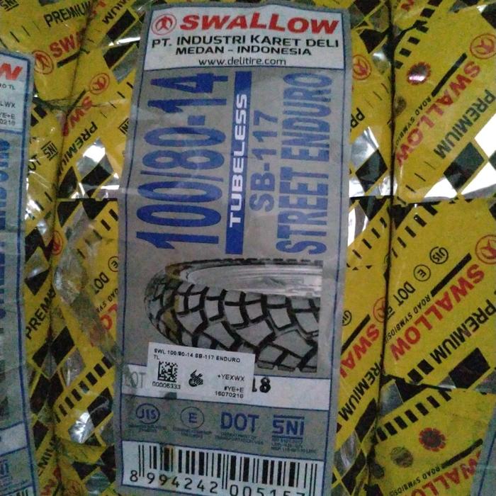 Swallow 100/80-14 + 110/80-14 Sb-117 Street Enduro Tubeless