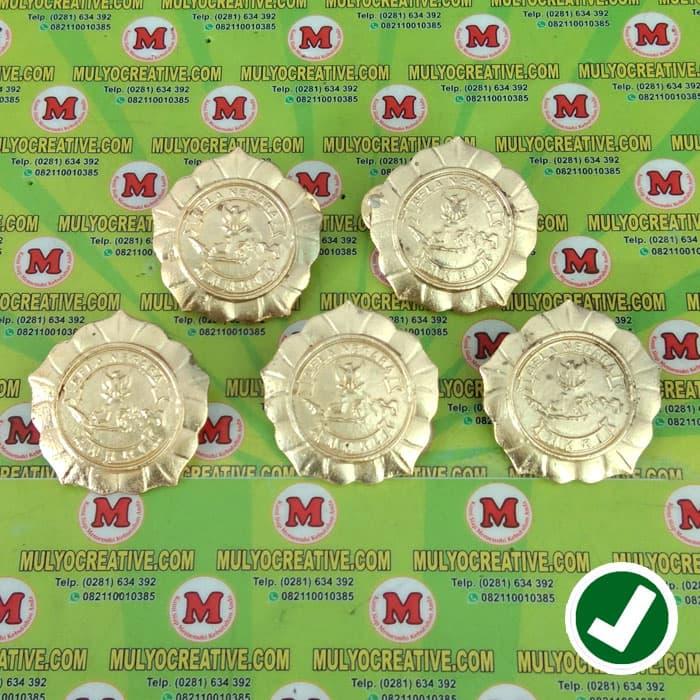Lencana Brevet Pin Logo Bela Negara NKRI Bahan Kuningan Model Bunga