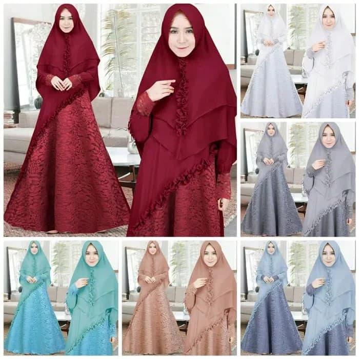 GF Maxi dress Syari /Gamis Syari /Baju Muslim Syari Terbaru Maharani