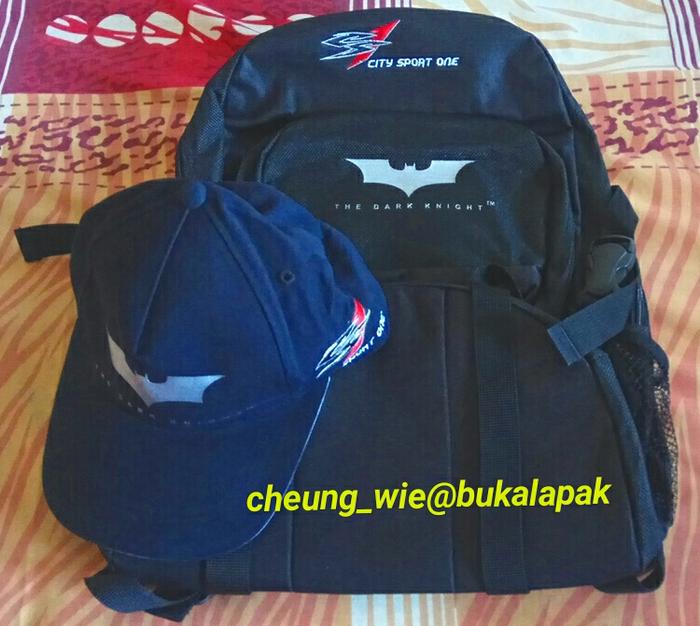 Tas Ransel dan Topi Honda CS1 SE Batman The Dark Knight ori Honda